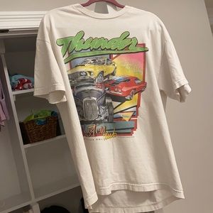 Oversized bright white tee